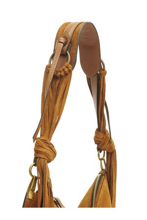 Brown suede calfskin leather shoulder bag ISABEL MARANT | BF0066FGD2C17M50CO